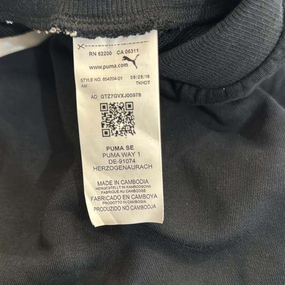 NWT men’s Puma 9” black Rebel Shorts size Large - Picture 5 of 8